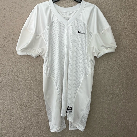 Nike Athletic Men’s Team Defender Football Jersey, 3XL, White - Picture 1 of 5